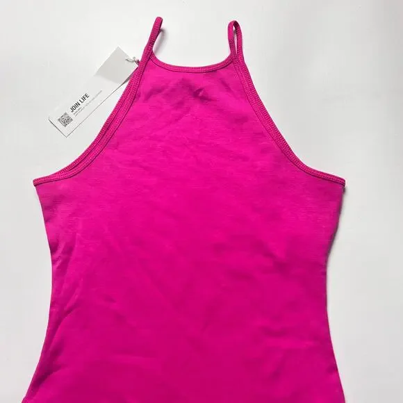 Zara Women's High Neck Pink Thin Strap Bodysuit Sz S - Picture 6 of 14